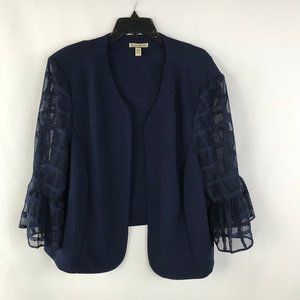 MAYA BROOKE NAVY BLUE SIZE 24W JACKET
